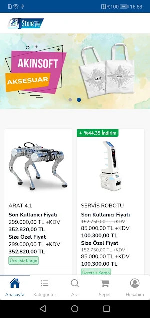 AKINSOFT Store Screenshot 0
