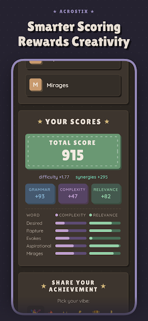 Acrostix - Creative Word Game Screenshot 1