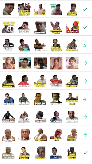 Bollywood Stickers Screenshot 2