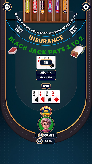 21 Black Jack Offline Screenshot 3