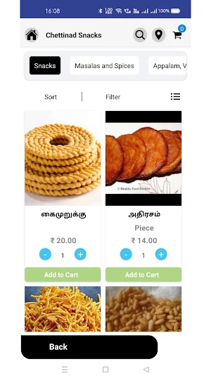 Chettinad snack Screenshot 1