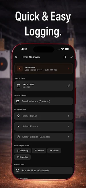 Zero Point - Range Log Screenshot 1