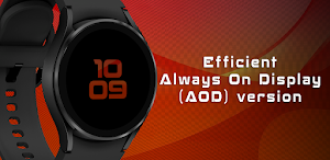 Red Emotion Watch Face Screenshot 1