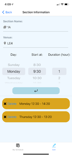 Smart Schedule Screenshot 2
