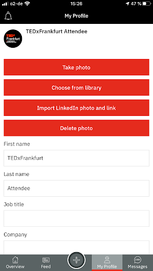 TEDxFrankfurt Screenshot 3