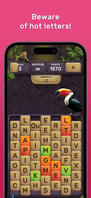 Volcano - Tropical Word Game Screenshot 1