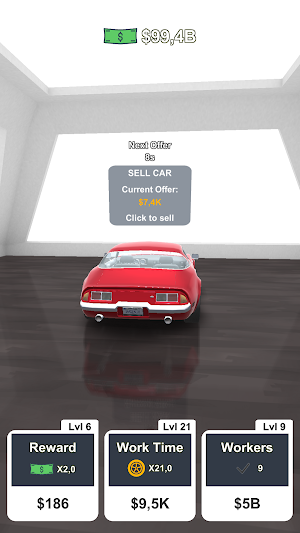 Idle Car Tuning: car simulator Screenshot 0