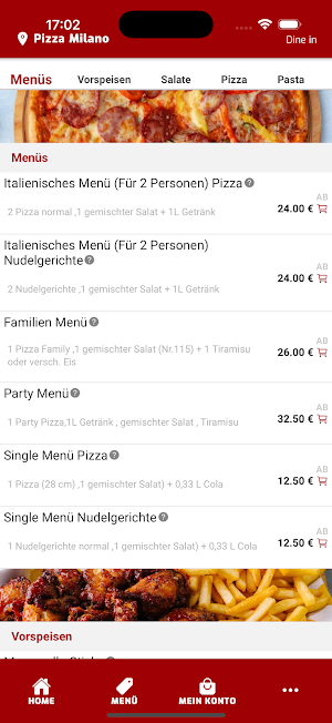 Pizza Milano Screenshot 2