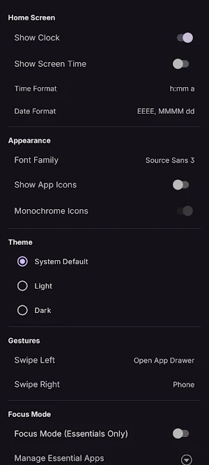 Quiet: Dumb Phone Launcher Screenshot 3