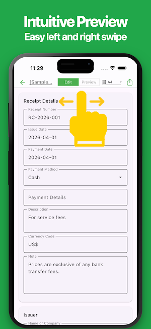 Simple Receipt Screenshot 1