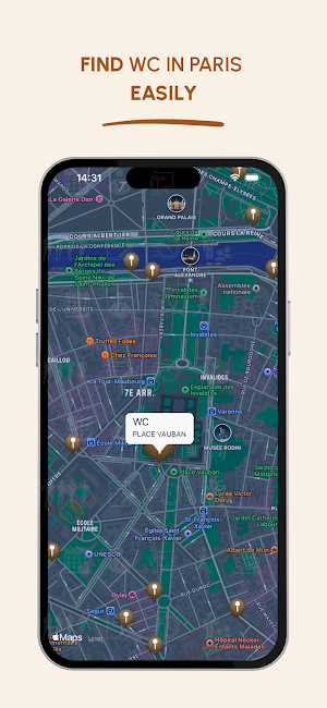 Paris Toilet Finder: WC Screenshot 3