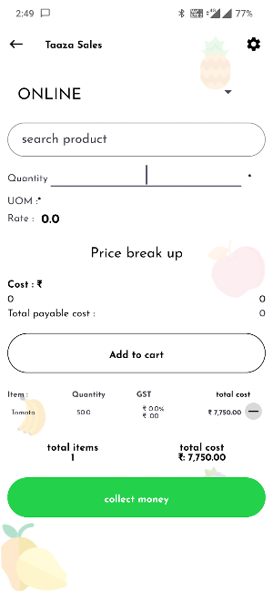 Taaza Sales Screenshot 2