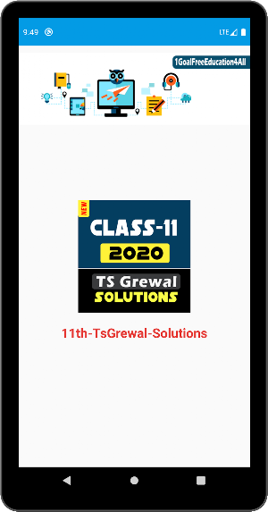 Account Class-11 Solutions (TS Grewal) 2020 Screenshot 0