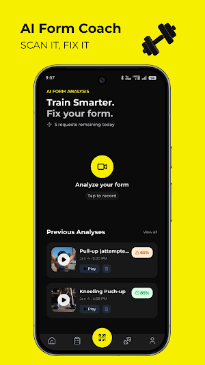 Gymmie - AI Form Scanner Screenshot 1