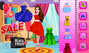 Best Friday Shopping Mall Girl Dress up & Makeup Screenshot 2