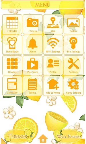 -Citrus- Theme +HOME Screenshot 1