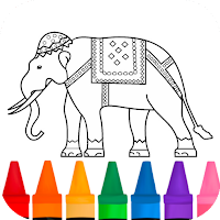 coloring african elephant