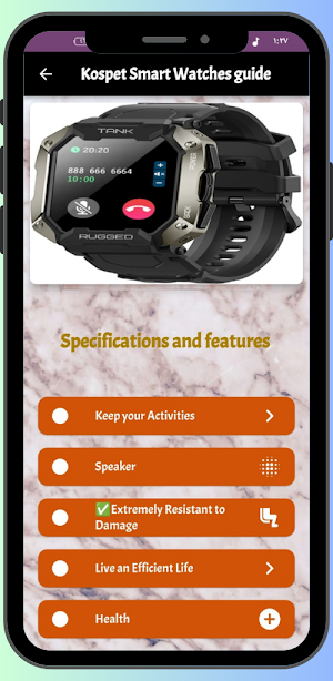 Kospet Smart Watches Guide Screenshot 1
