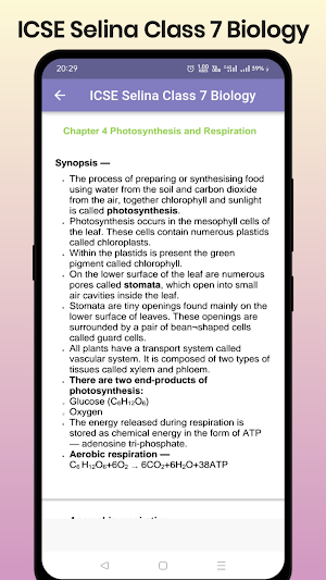 ICSE Selina Class 7 Biology Screenshot 2