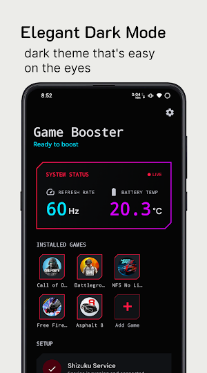 Shizuku Game Booster Screenshot 1