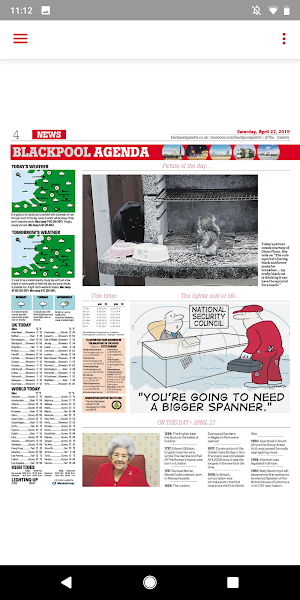 Blackpool Gazette Newspaper Screenshot 2