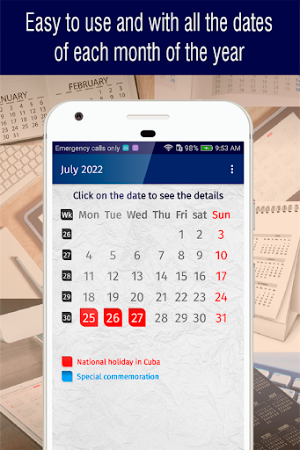 cuba calendar 2022 Screenshot 1