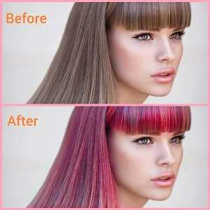 Hair color changer - Try different hair colors Screenshot 0