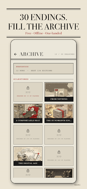 Baskı: Newspaper Swipe Story Screenshot 2