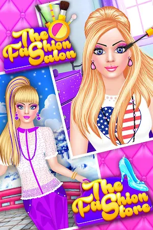 Fashion Doll - Holiday Fun Dress up & Makeover Screenshot 1