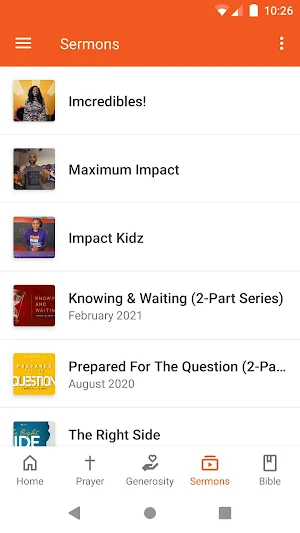 Impact Church App Screenshot 1