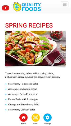 Quality Foods Screenshot 2
