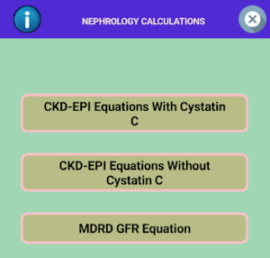 GFR Calculator Screenshot 1