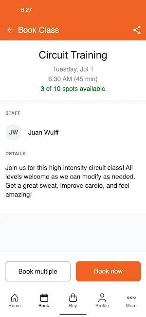 Kinema Fitness - SEFC Fitness Screenshot 2