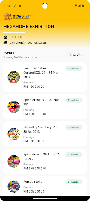 Megahome Exhibitor Screenshot 1