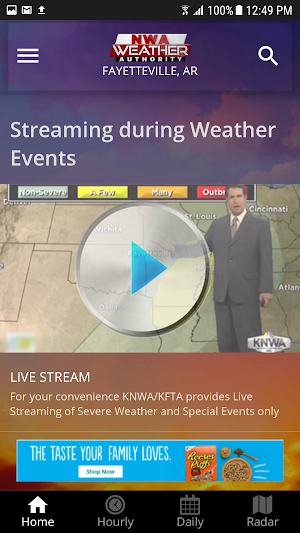 NWA Weather Authority Screenshot 1