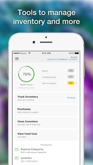 Sysco Mobile Inventory Screenshot 2