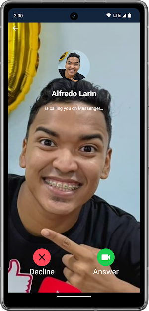 Alfredo Larin Llamada Falsa Screenshot 3