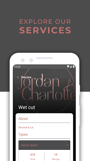 Jordan Charlotte Hair Lounge Screenshot 2