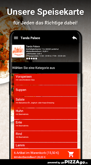 Tanda Palace Landshut Screenshot 3