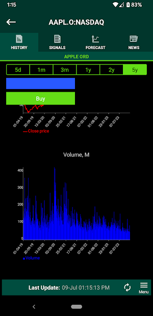AI/ML Stock Price Analysis Screenshot 3