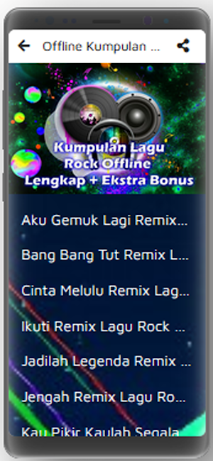 Kumpulan Lagu Rock Offline Screenshot 2