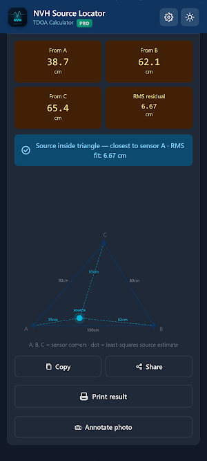 NVH Source Locator Screenshot 3