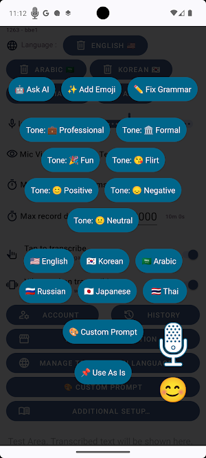 VoiceKey Speech to Text and AI Screenshot 2