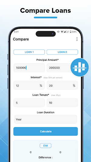 LoanBaba - Loan EMI Calculator Screenshot 2