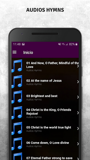 Audios Hymns Screenshot 1