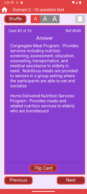 Dietitian Exam Flash Cards Screenshot 3