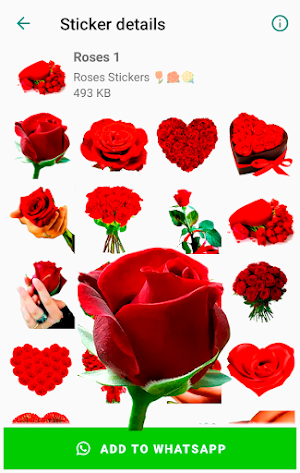 Roses stickers for WhatsApp Screenshot 2