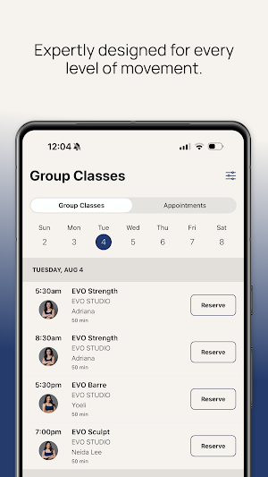 EVO STUDIO APP Screenshot 2