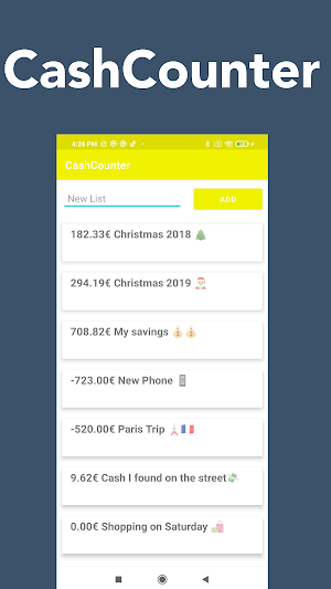 CashCounter: The euro counter and manager Screenshot 0