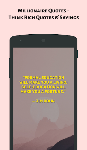 Millionaire Quotes - Think Rich Quotes & Sayings Screenshot 1